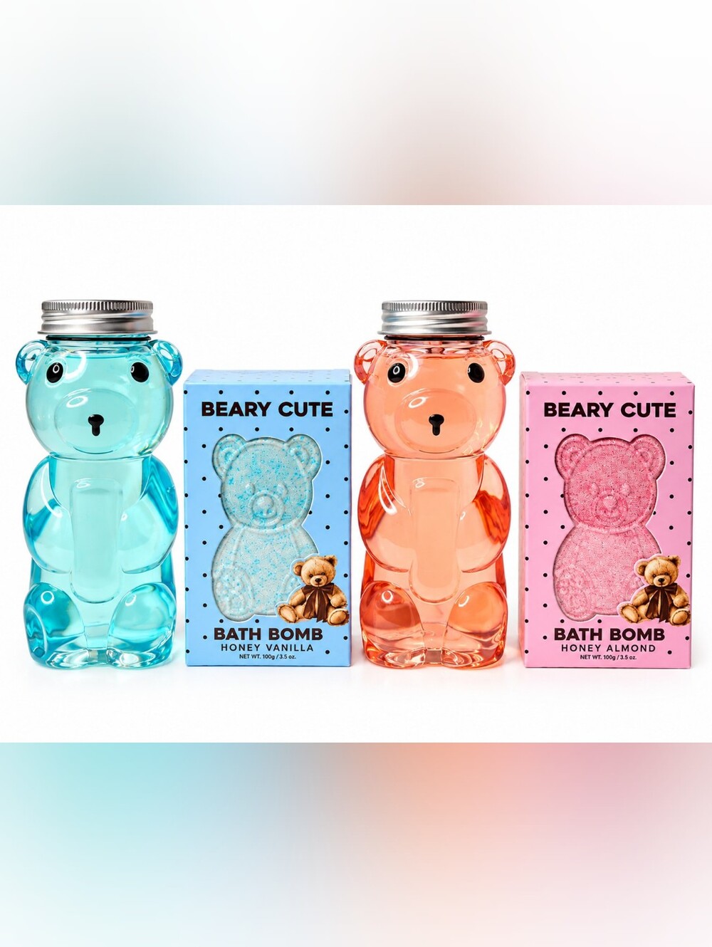 Beary Cute Bubble Bath Set 4- Pieces